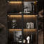 Vitrine en verre trempé avec lumières réglables
