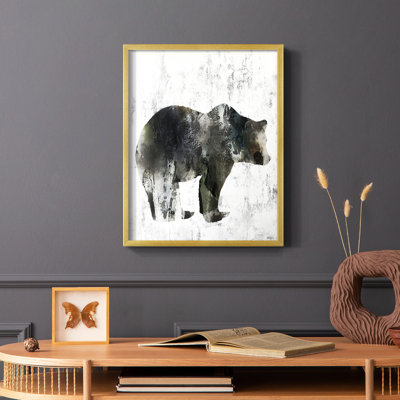 Bear Totem Framed Print - Solid Wood