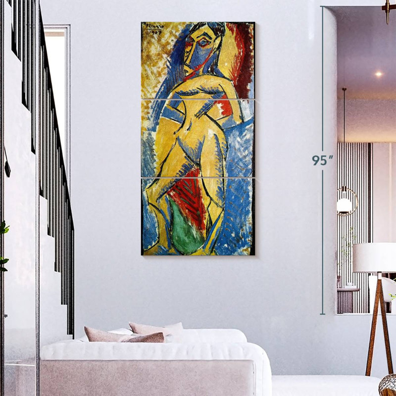 Femme nue 1907, H 75 po x l 36 po