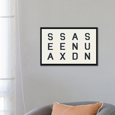 «ssas, art textuel sur toile