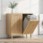 Armoire pour panier à linge inclinée 27,80 po avec bacs intérieurs amovibles, rangement de buanderie autoportant pour balcon de salle de bain-126552710