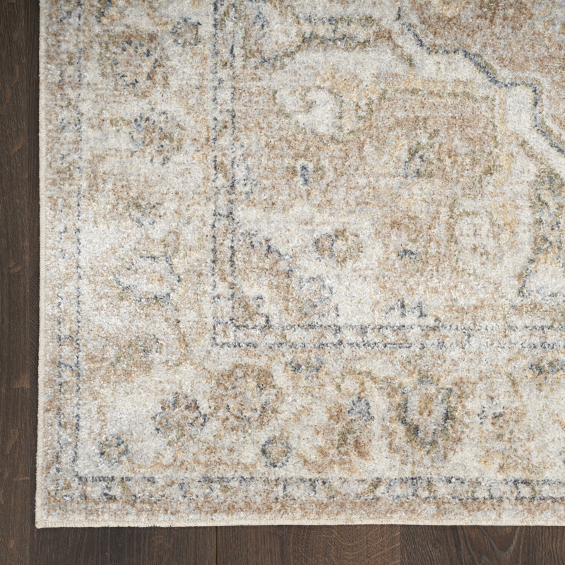 Laleia Washable Oriental Indoor Rug, Rectangle 6'7" x 9'