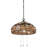 3 - Light Glass Dome Chandelier