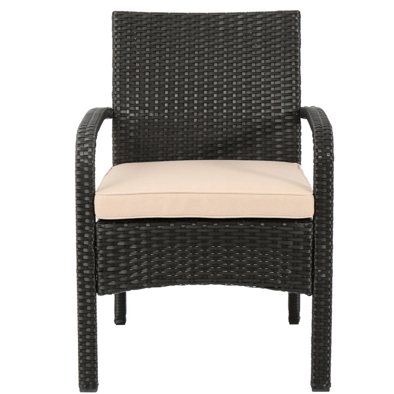 Fauteuil de détente pour l'extérieur: Kd au design brun et brun clair avec structure Siège moderne: palette