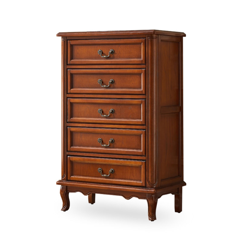 Armoire d'appoint en bois massif cerisier profond