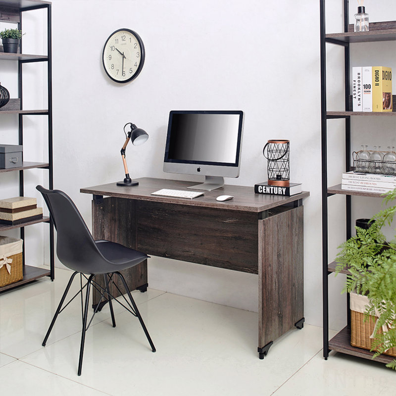 Bureau d'écriture Urban Farmhouse, bois composite gris rustique