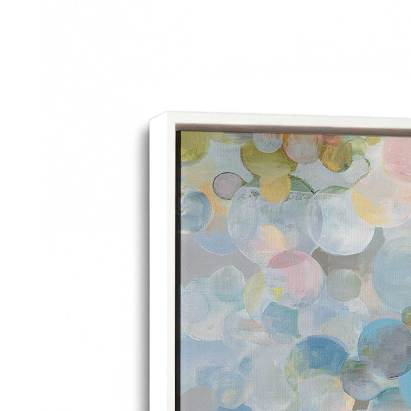 Bulle lumineuse fantaisie, H 24,75 po x l 36,75 po x P 1,75 po, Cadre flottant blanc opaque