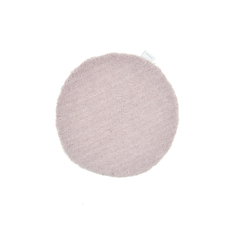 Circle Bath Rug, Beige, 90cm