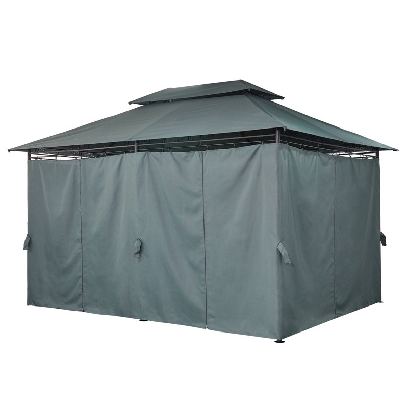 Arpi 4m x 3m Metal Patio Gazebo, Grey