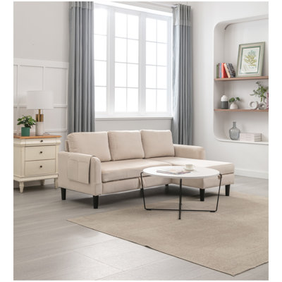 UNITED WE WIN Sectional Sofa Reversible Sectional Sleeper Sectional Sofa with Storage Chaise