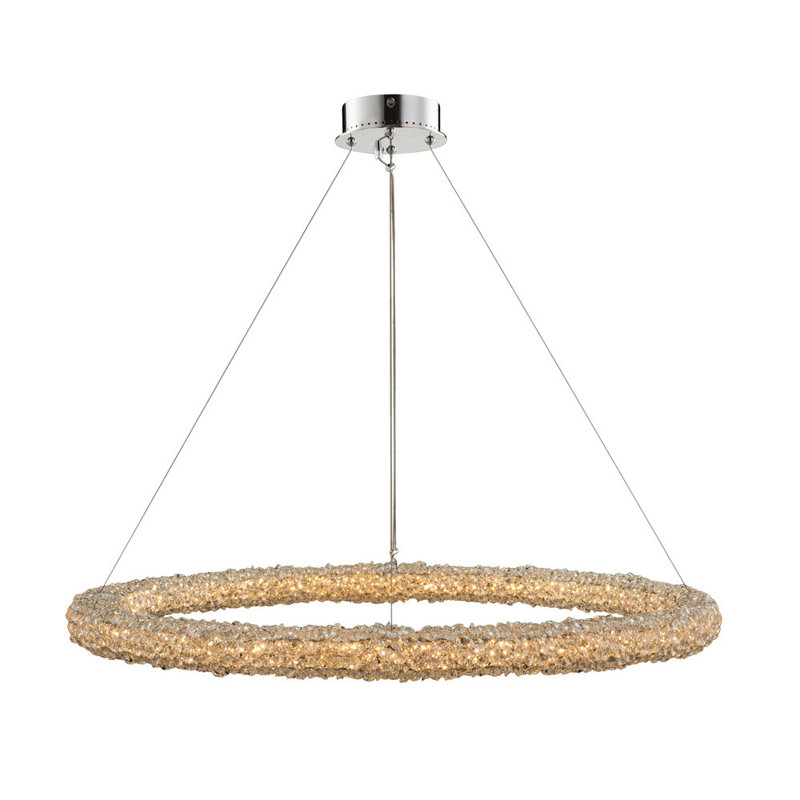 Lustre en chrome clair / transparent 1 L Lina Allegri