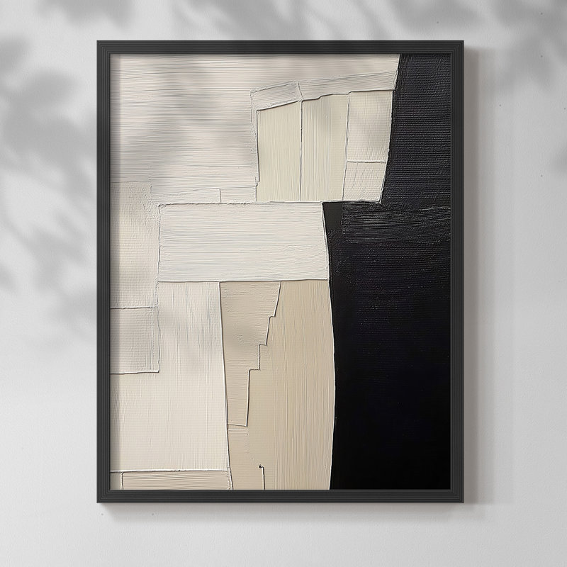 "ABSTRACT Series DCLxxix" par J Paul, Noir, noir, noir, noir, H 21 po x l 17 po