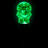 9" LED Transparent Multi-Function Halloween Skull Light