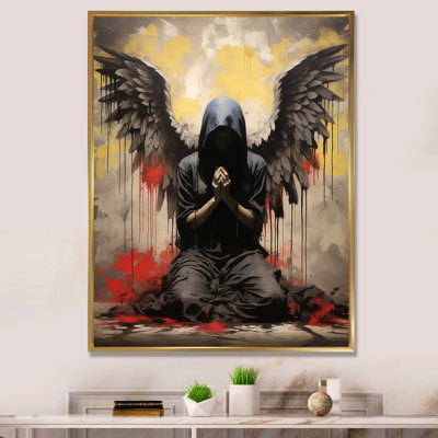 «Angel Wings Rebel Street Art III»