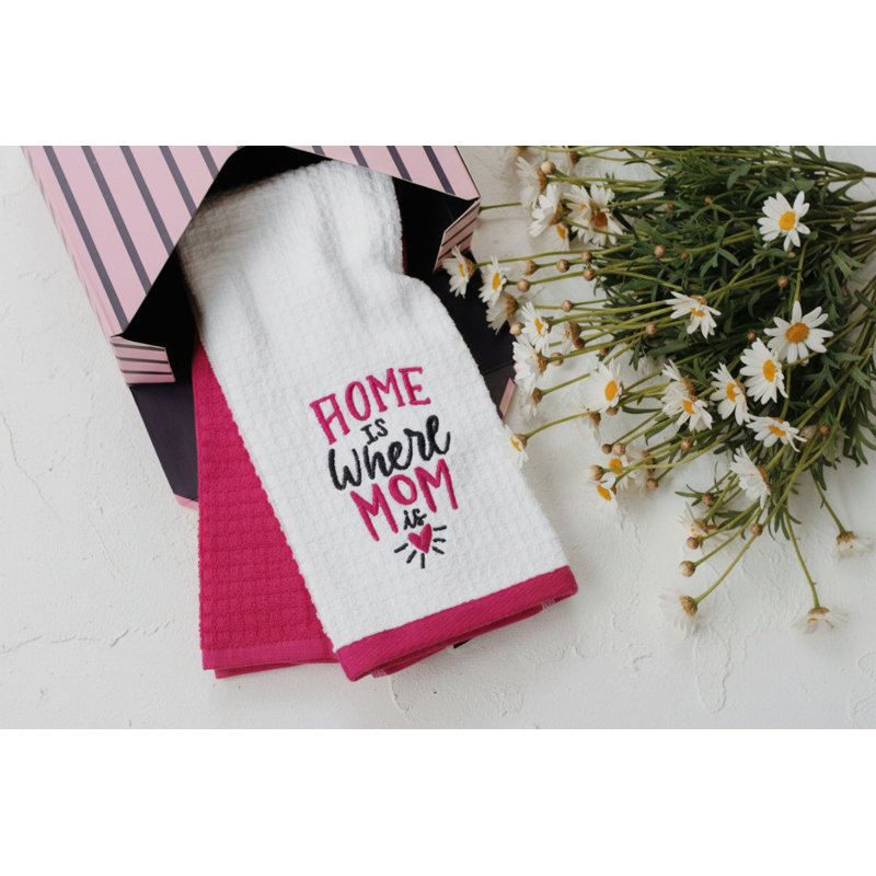 100% Cotton Kitchen Towel Set of 2 – Soft, Absorbent Dish Towels for Cooking, Drying & Cleaning – Durable Everyday Kitchen Towels - Home Is Where Mom Is