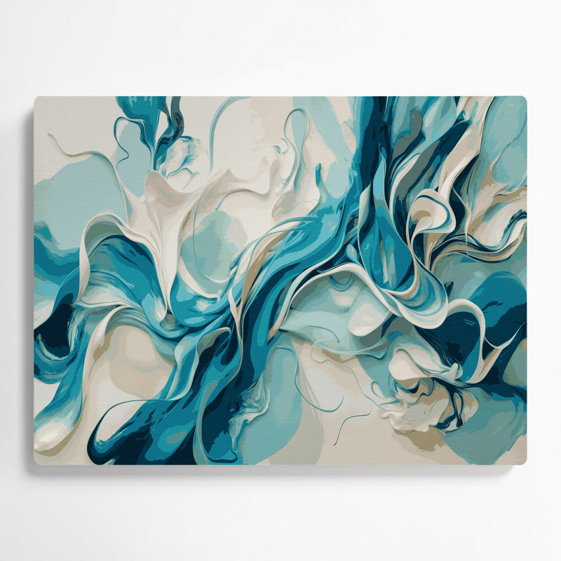 Art mural en métal Lyrical Abstraction 90, H 11 po x l 14 po