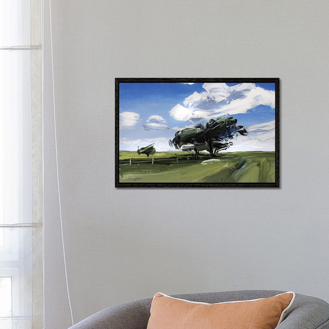 Solo Tree Texas von David Shingler - Galerie-verpackte Leinwand Giclée auf Leinwand