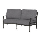 Grand Terrace Curved Loveseat with Sunbrella Cushion