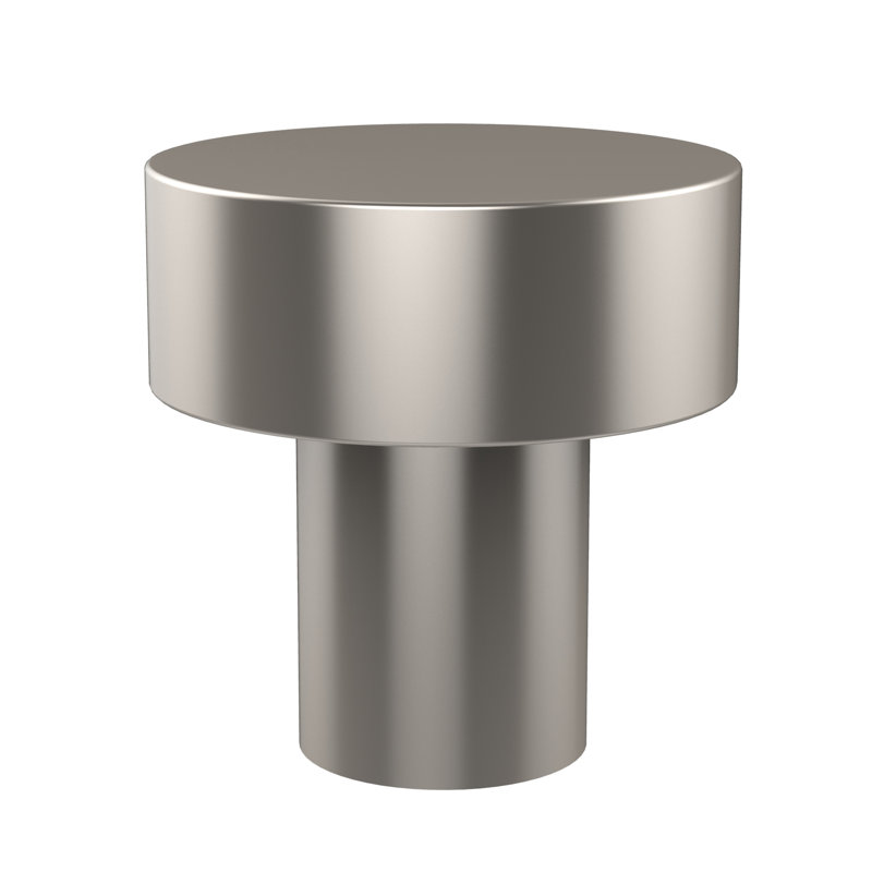 Poignée champignon 1 diamètre Ballenas, Nickel satiné