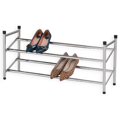 Schuhregal für 14 Paar Schuhe aus Metall