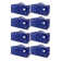 8 Pack 24 Gal Large Moving Bags With Zipper And Carry Handles, Reusable Storage Totes For Clothes, Dark Blue