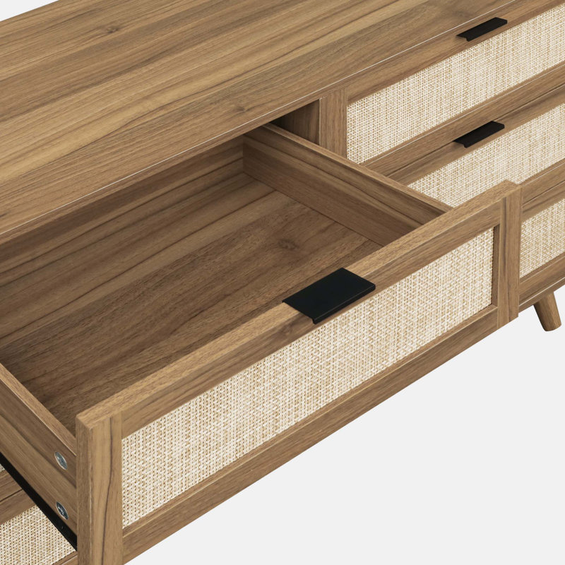 Commode 6 tiroirs Modern, Noyer
