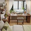 Bureau en L en bois massif avec 1 tiroir-1539155532-1539155528