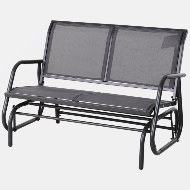 Banc oscillant pour 2 personnes Outsunny, Gris