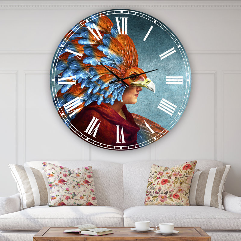 Free-Spirit - Horloge murale moderne surdimensionnée, Moyen