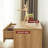 Large Fluted Nightstand With 3 Drawer, Mid Century Modern Small Dresser For Bedroom, Natural Oak