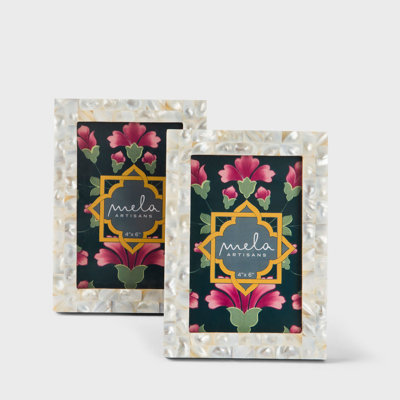  Mother of Pearl Inlay Photo Frame Set of 2 – 8x10