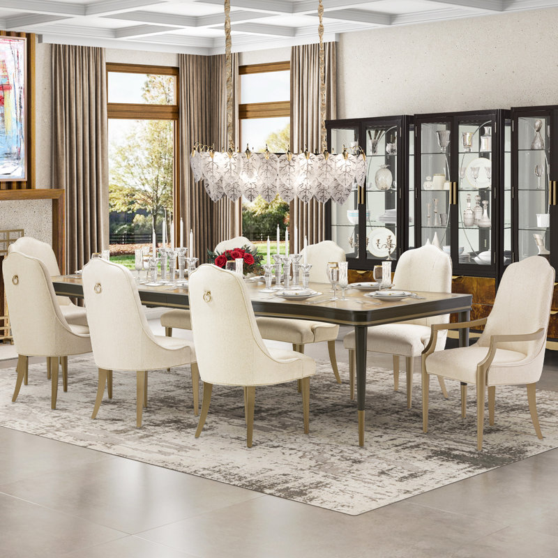 Malibu Crest Mahogany Wood Dining Table