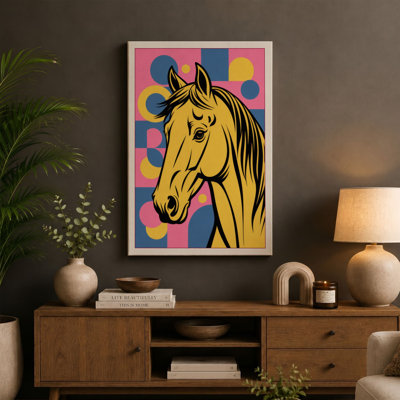 Horse Pop Art - Wrapped Canvas