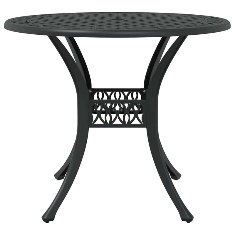 Garden Dining Set Aluminium Outdoor Furniture Patio Terrace Backyard, Black