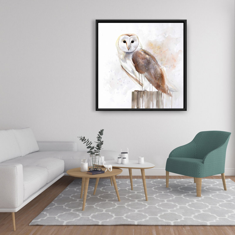 Barn Owl - Scandinavian Framed Canvas for Home Decor