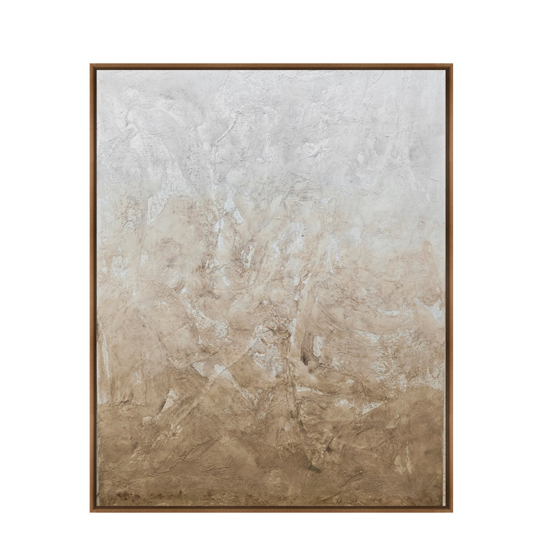 Velora Single Picture Frame Painting on Wood, Walnut, 90 cm H x 90 cm W
