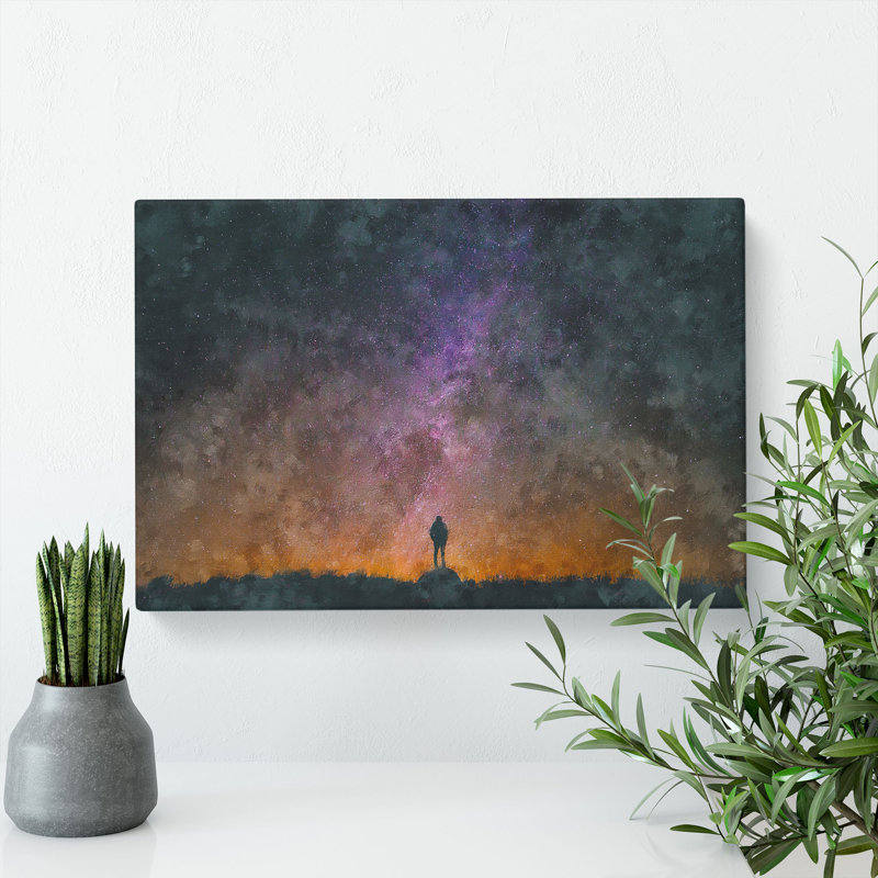 Milky Way Dreams - Wrapped Canvas Painting, 50cm H x 76cm W x 3cm D