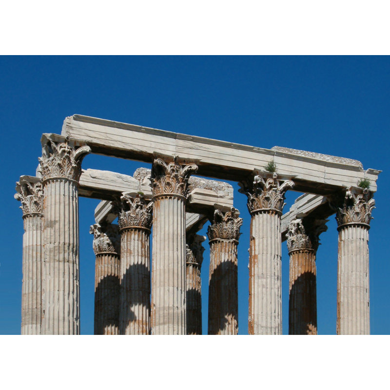 Temple of Olympian Zeus, Athens, 17" H x 24" W