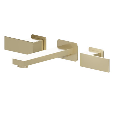 Wall Mounted Bathroom Faucet with Drain Assembly