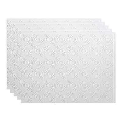 FASÄDE Lotus Decorative Vinyl Backsplash 15 sq ft Kit