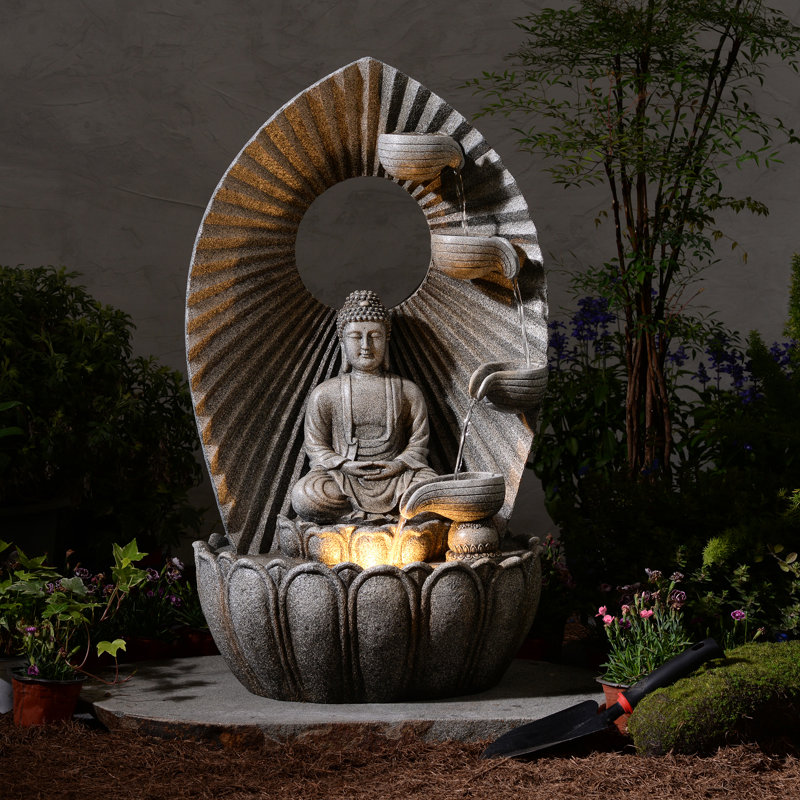 Fontaine à DEL cascade de Bouddha