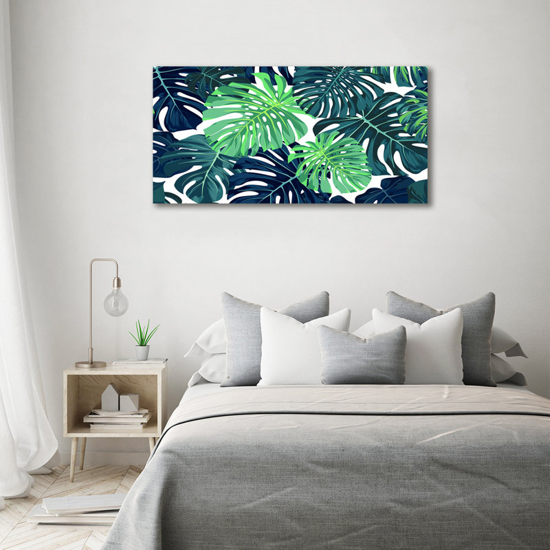 Tropical Leaves - Art Prints, Canvas, 70cm H x 140cm W