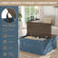 Bork Square Coffee Table For Living Room - 3 Colors Available (Black/Blue/White)-341376278