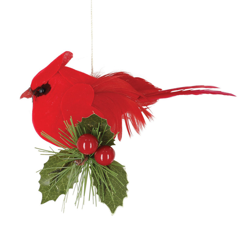 Ornement figurine suspendu cardinal