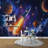 Rocket Journey Through The Colorful Cosmos-420098406