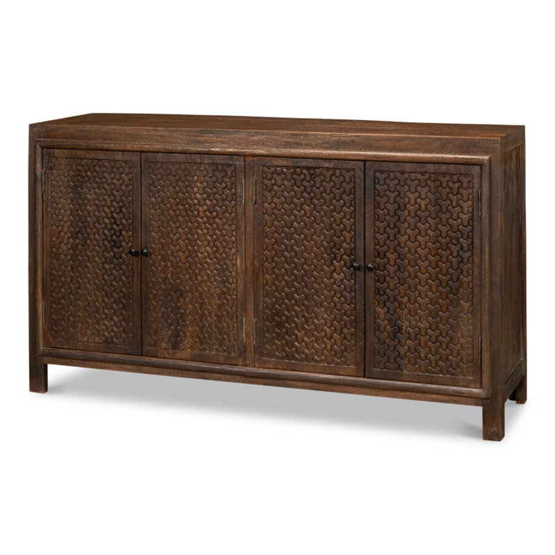 Battle Chainmail 64'' W Solid Wood Sideboard