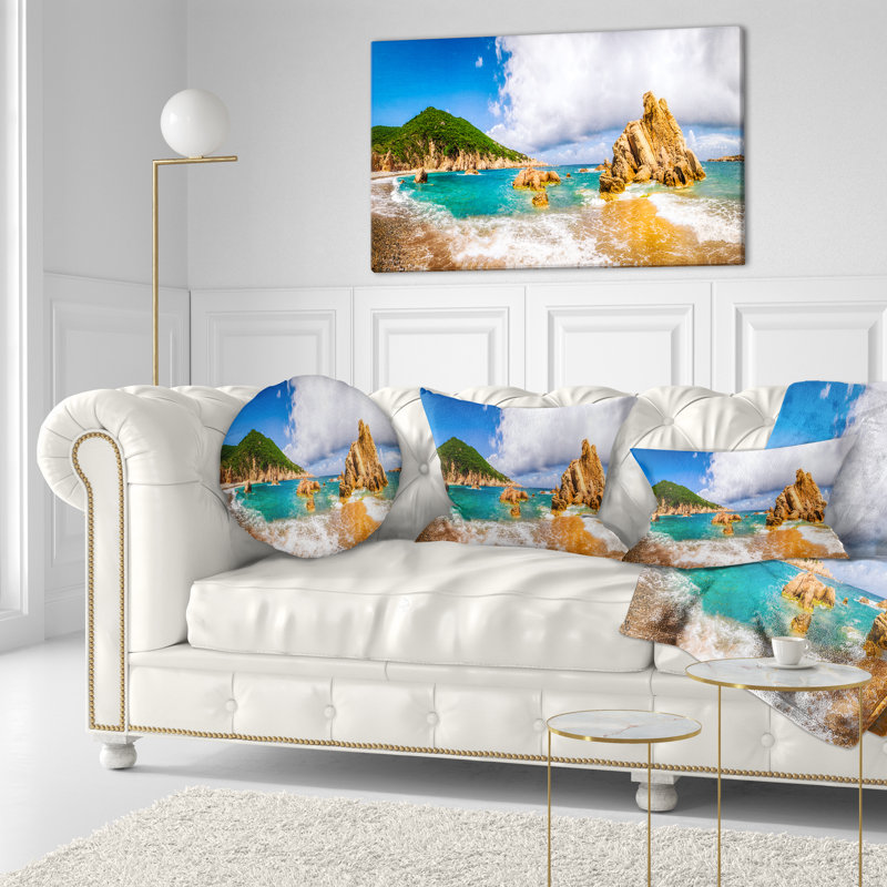 Coussin lombaire paradiso de mer paysages