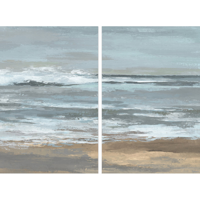« dark shore », impression sur toile tendue à multiples parvez taj,, H 60 po x l 40 po x P 1,5 po