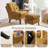 Elandra Upholstered Accent Chair and Ottoman, with 5 Level Adjustable Backrest-693262253