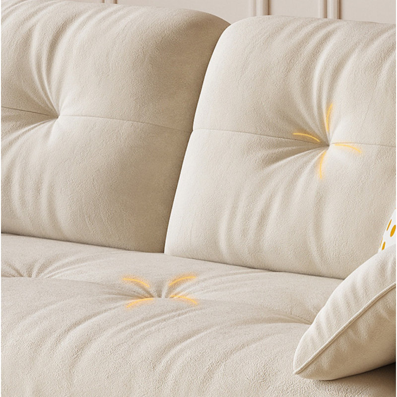 Canapé en tissu antique, H 33,86 po x l 85,04 po x P 32,28 po , 3